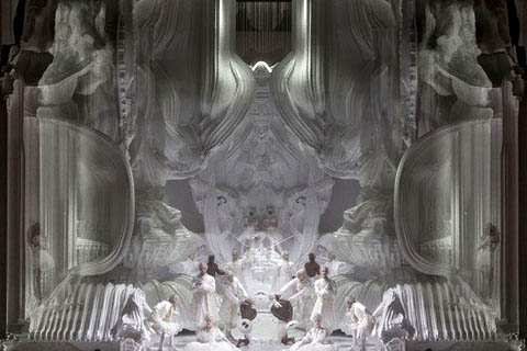 Zauberflöte set design, La Monnaie, Brussels